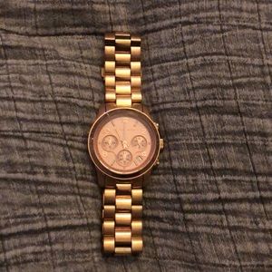 Rose gold michael kors watch